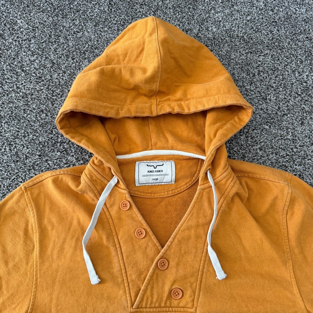 Kimes Ranch TTL Hoodie Pullover Women's Large Orange Pockets Western Cowgirl